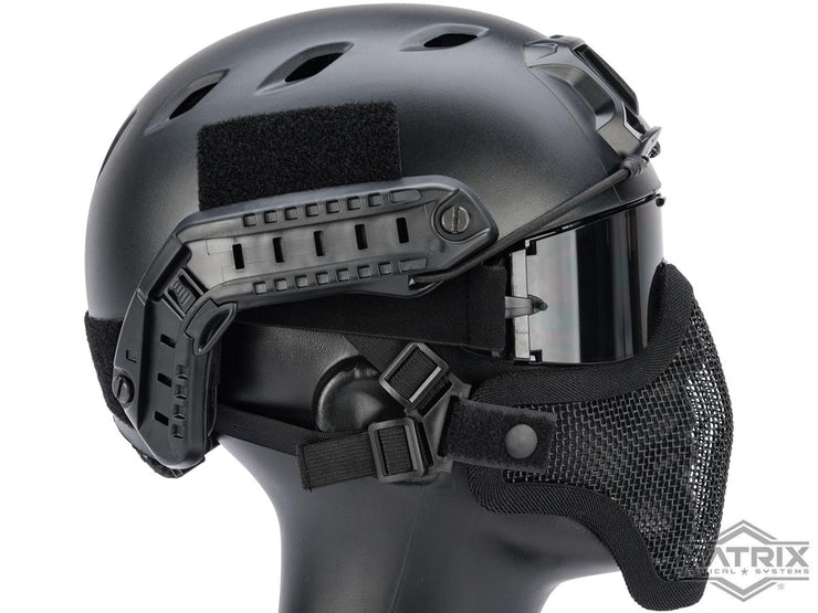 Matrix Iron Face Carbon Steel Mesh "Striker V1" Lower Half Mask
