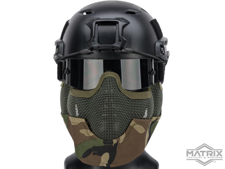 Matrix Iron Face Carbon Steel "Striker" Gen2 Metal Mesh Lower Half Mask