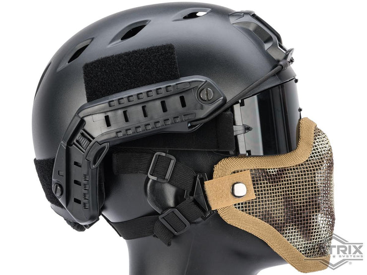 Matrix Iron Face Carbon Steel Mesh "Striker V1" Lower Half Mask