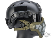 Matrix Iron Face Carbon Steel Mesh "Striker V1" Lower Half Mask