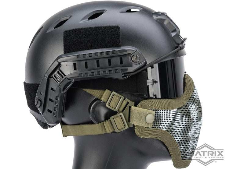 Matrix Iron Face Carbon Steel Mesh "Striker V1" Lower Half Mask