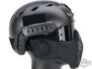 Matrix Carbon Striker Mesh Mask w/ Integrated Mesh Ear Protection (Black)