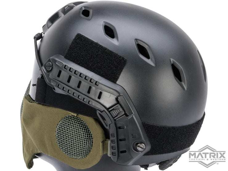 Matrix Carbon Striker Mesh Mask w/ Integrated Mesh Ear Protection