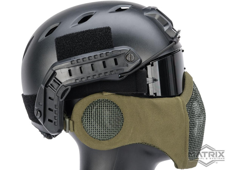 Matrix Carbon Striker Mesh Mask w/ Integrated Mesh Ear Protection