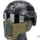 Matrix Carbon Striker Mesh Mask w/ Integrated Mesh Ear Protection