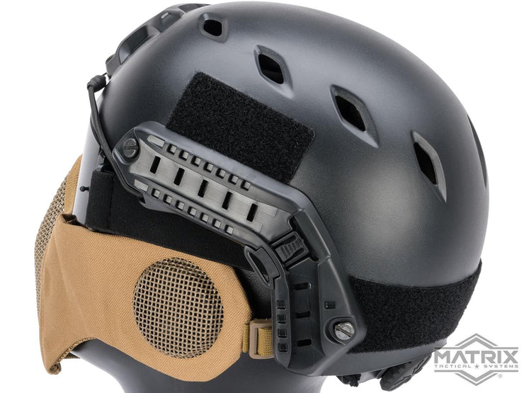Matrix Carbon Striker Mesh Mask w/ Integrated Mesh Ear Protection