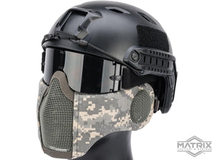 Matrix Carbon Striker Mesh Mask w/ Integrated Mesh Ear Protection
