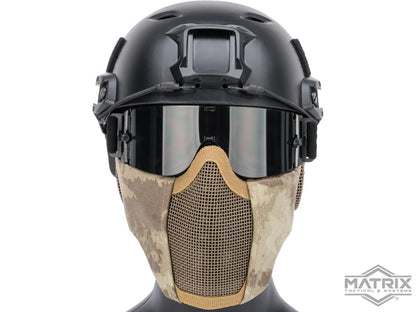 Matrix Carbon Striker Mesh Mask w/ Integrated Mesh Ear Protection