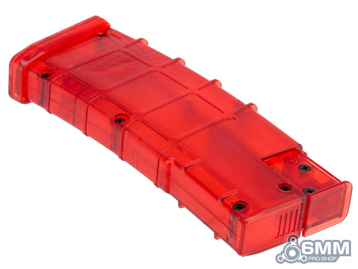 6mmProShop Barrett Licensed Special Edition 500 Round Rifle Mag Size Airsoft Universal BB Speed Loader (Color: Barrett Special Edition Red)