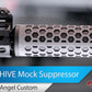 Angel Custom HIVE Airsoft Suppressor Barrel Extension (Model: 130mm / 14mm Neg. / Desert Earth)