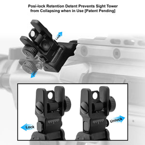 UTG® Accu-Sync® Sight, Offset Rear Flip-up, Picatinny