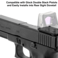 UTG® Rear Sight Optic Mount, Glock® Compatible, for RMR® Footprint