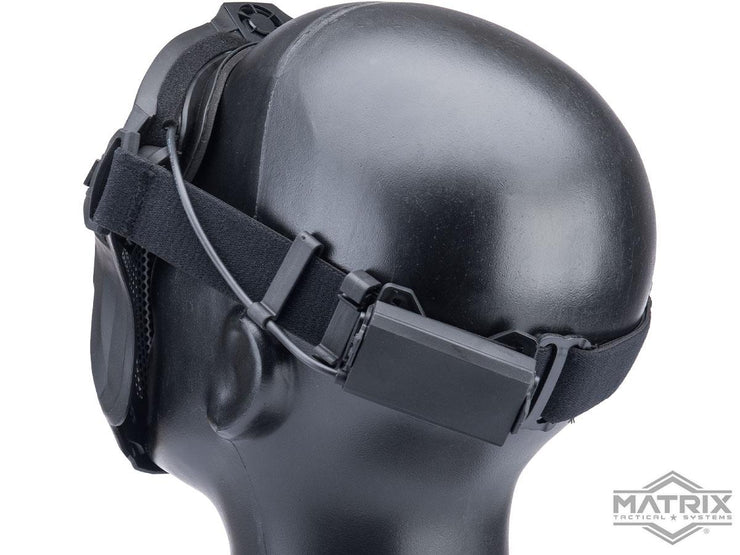 Matrix Tactical Anti Fog Goggle w/ Fan and Lower Face Mask