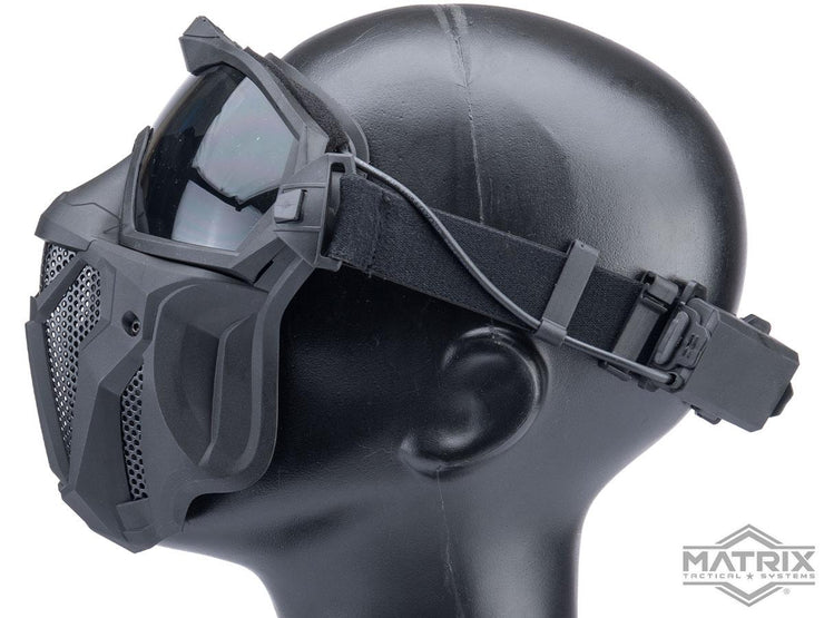 Matrix Tactical Anti Fog Goggle w/ Fan and Lower Face Mask