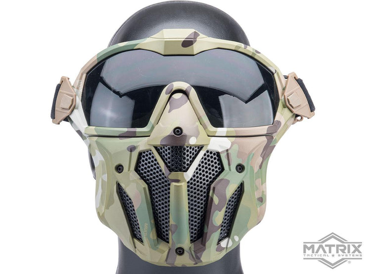 Matrix Tactical Anti Fog Goggle w/ Fan and Lower Face Mask