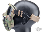 Matrix Tactical Anti Fog Goggle w/ Fan and Lower Face Mask