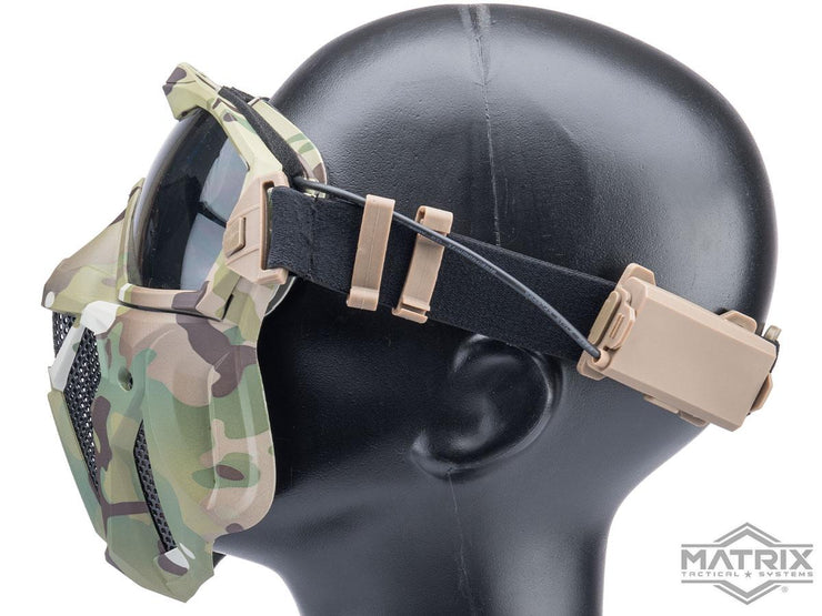 Matrix Tactical Anti Fog Goggle w/ Fan and Lower Face Mask