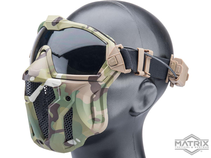 Matrix Tactical Anti Fog Goggle w/ Fan and Lower Face Mask