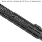 UTG PRO 3-Slot M-LOK Picatinny Rail Section, Matte Black