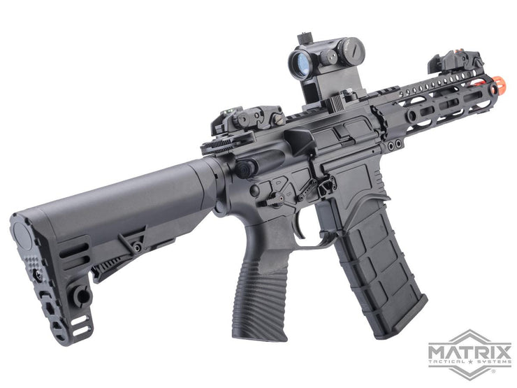 Matrix IMF MC65 Series M4 Gas Blowback Airsoft Rifle by Golden Eagle (Model: 7" M-LOK / Black)