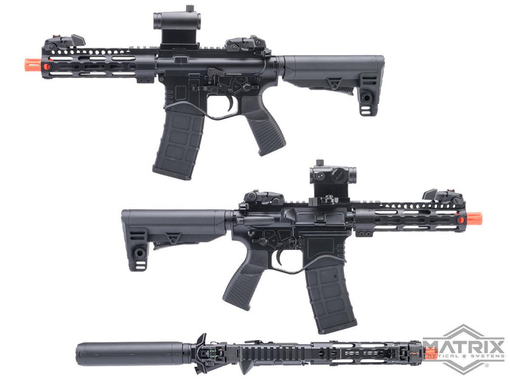 Matrix IMF MC65 Series M4 Gas Blowback Airsoft Rifle by Golden Eagle (Model: 7" M-LOK / Black)