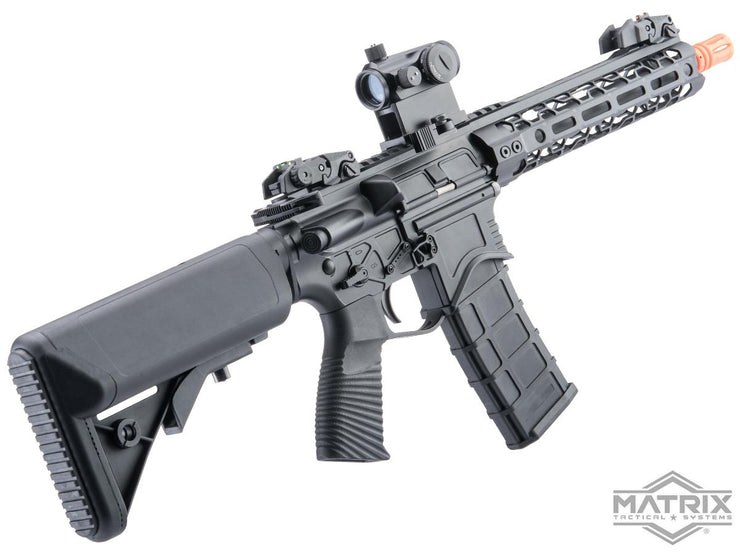 Matrix IMF MC65 Series M4 Gas Blowback Airsoft Rifle by Golden Eagle (Model: 9.5" Super Light M-LOK / Black)