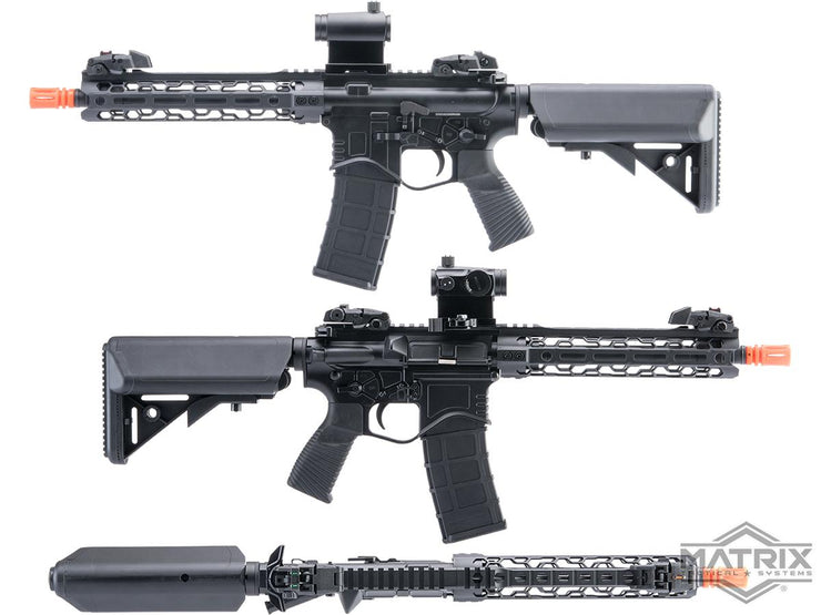 Matrix IMF MC65 Series M4 Gas Blowback Airsoft Rifle by Golden Eagle (Model: 9.5" Super Light M-LOK / Black)