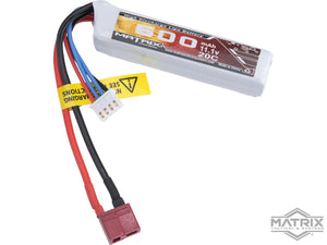Matrix High Performance 11.1V Stick Type Airsoft LiPo Battery (600mAh - 20C / Deans)