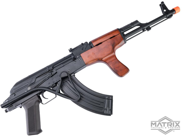 Matrix / S&T Stamped Steel AK Airsoft AEG Rifle w/ G3 Electronic Trigger QD Spring Gearbox (Model: AIMS-90 / Real Wood)