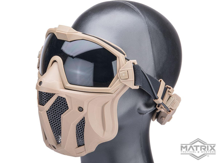 Matrix Tactical Anti Fog Goggle w/ Fan and Lower Face Mask