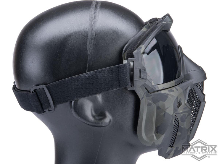 Matrix Tactical Anti Fog Goggle w/ Fan and Lower Face Mask