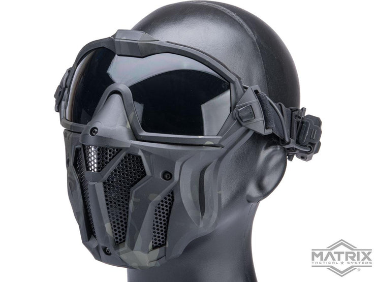 Matrix Tactical Anti Fog Goggle w/ Fan and Lower Face Mask