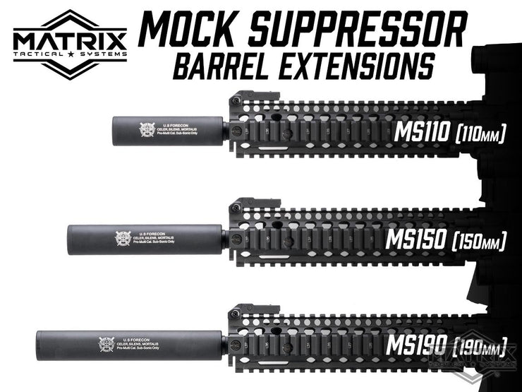 Matrix Airsoft Mock Silencer / Barrel Extension (110mm)