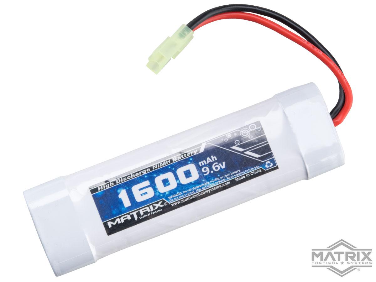 Matrix High Output Small Type Airsoft NiMH Battery (Configuration: 9.6V / 1600mAh / Small Tamiya)