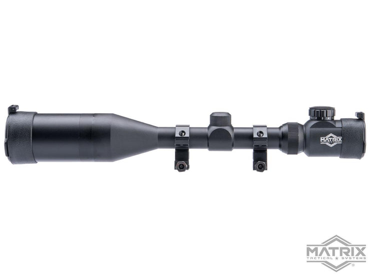 Matrix 3-12x50 Illuminated Reticle Sniper Scope w/ Mounting Rings