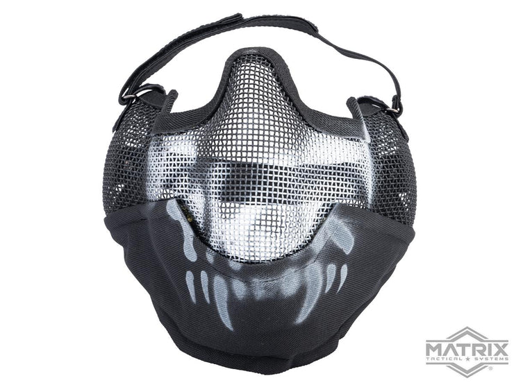 Matrix Iron Face Carbon Steel "Striker" Gen2 Metal Mesh Lower Half Mask