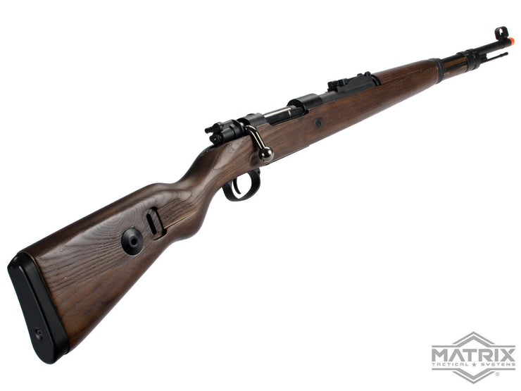 Matrix KAR 98K Bolt Action Spring Powered Rifle by S&T (Model: Real Wood Stock)