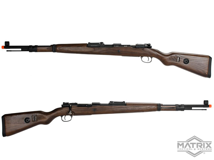 Matrix KAR 98K Bolt Action Spring Powered Rifle by S&T (Model: Real Wood Stock)