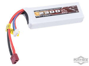 Matrix High Performance 11.1V Brick Type Airsoft LiPo Battery (Model: 2300mAh - 20C / Deans)