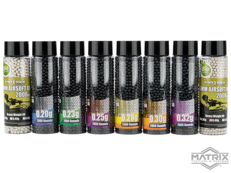 Matrix Match Grade Heavy Weight Biodegradable 6mm High Performance BBs - 2000 Rounds