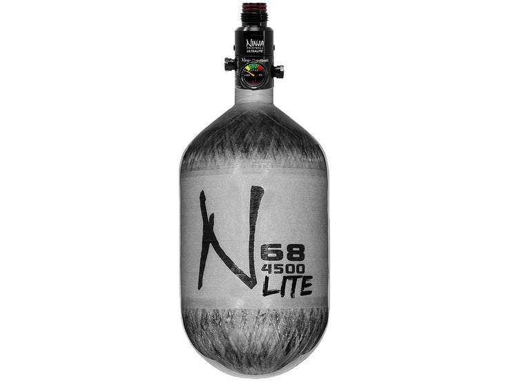 Ninja Paintball LITE Carbon Fiber HPA Air Tank (Color: Grey / 68/4500)