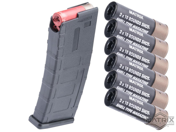 Matrix AR15 Magazine Shaped Shotgun Shell Quick Holder (Shells Included)