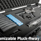 EMG Transporter Lockable 42" Hard Case w/ Low-Profile Wheels & Pluckable Inner Foam
