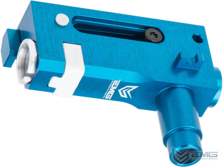 EMG x Retro Arms CNC Machined Aluminum Hop-Up Unit for AK Series Airsoft AEGs (Color: EMG Blue)