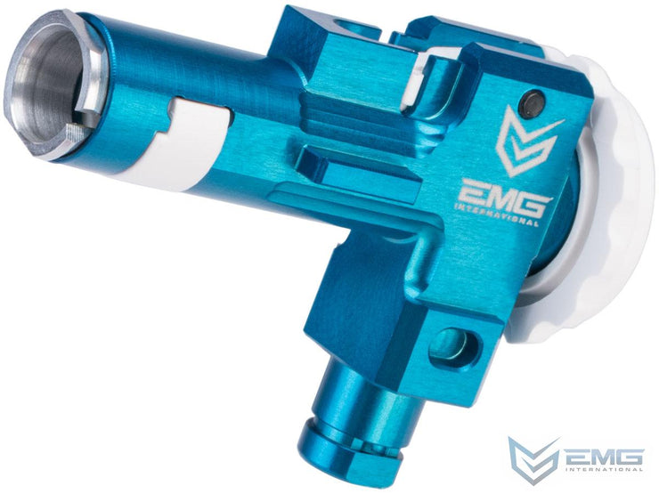 EMG x Retro Arms CNC Machined Aluminum Rotary Hop-Up Unit for M4/M16 Series Airsoft AEGs (Color: Blue)