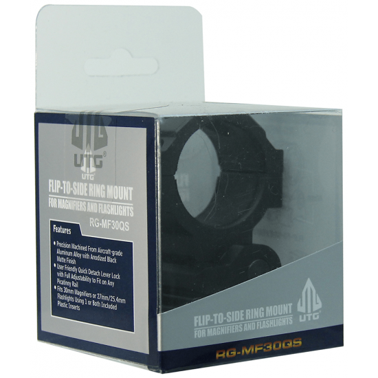 UTG® 30 MM FLIP-TO-SIDE, PICATINNY/WEAVER QD RING MOUNT