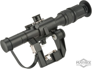 Matrix Illuminated PSO-1 Type Scope for Dragonov SVD Sniper Rifle Series (Color: Black / 4x24)