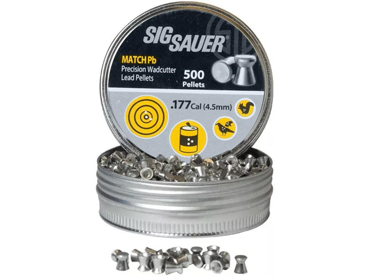 SIG Sauer Match Lead Wadcutter .177 Caliber Pellets - 500 Rounds