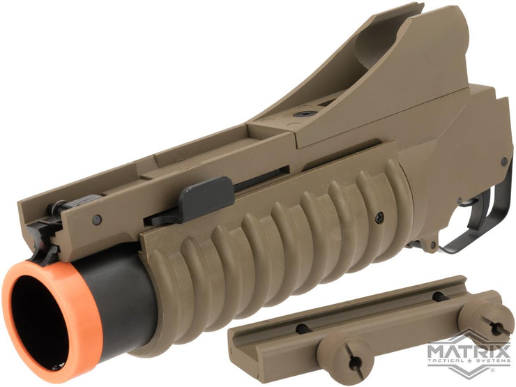 Matrix Full Metal 40mm M203 Airsoft Grenade Launcher for M4/M16 Series Airsoft Rifles (Model: Mini)