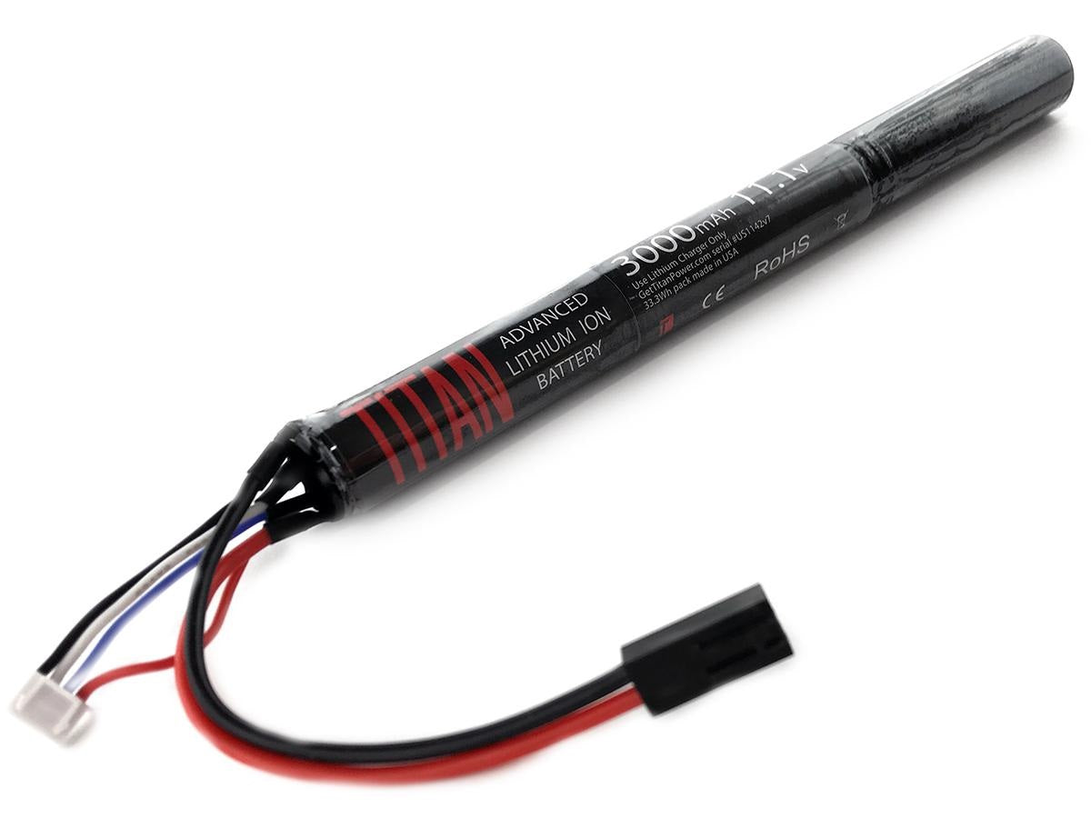 Titan Power 11.1v 3000mAh 16C Stick Type Li-Ion Battery (Small Tamiya Connector)